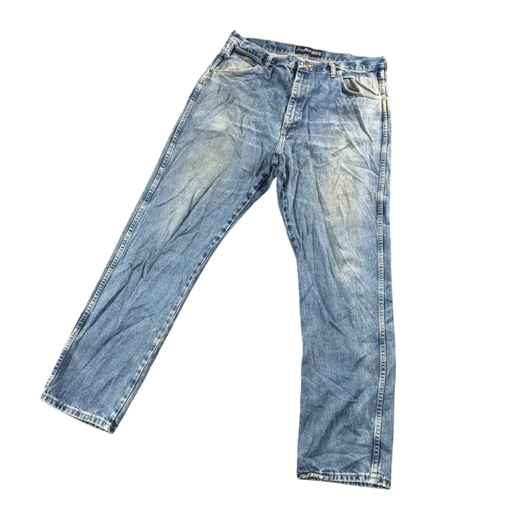 Wrangler George Straight Cowboy‎ Cut Mens Original Fit Jeans Rodeo Denim 38x33.5